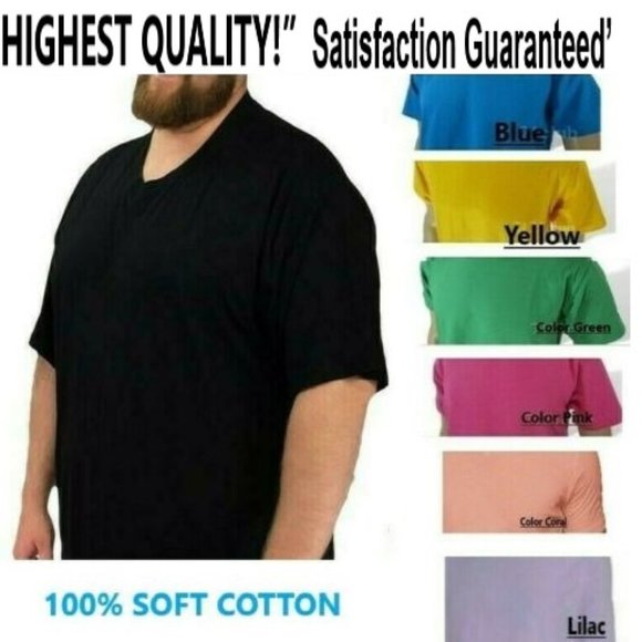Mens and Big Mens Short Sleeve Heavyweight T-Shirt (NEW) color YELLOW - Picture 1 of 1